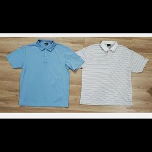 Nike Mens Polos Size XL Golf Dri Fit Lot of 2